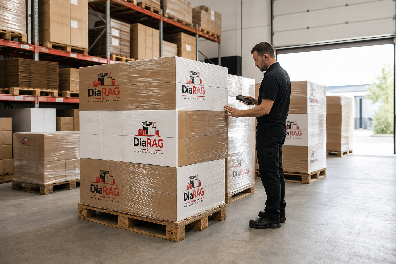 Magazzino e pallet DiaRAG